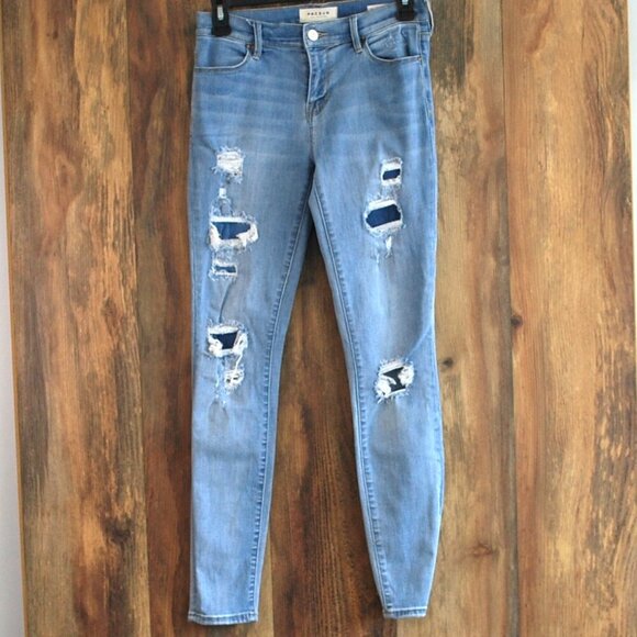 PacSun Super Stretch Women's Distressed Jegging 25 - Picture 1 of 7